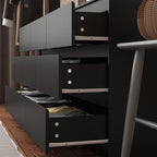 Minimalist Double Dresser with Wide Storage Drawers