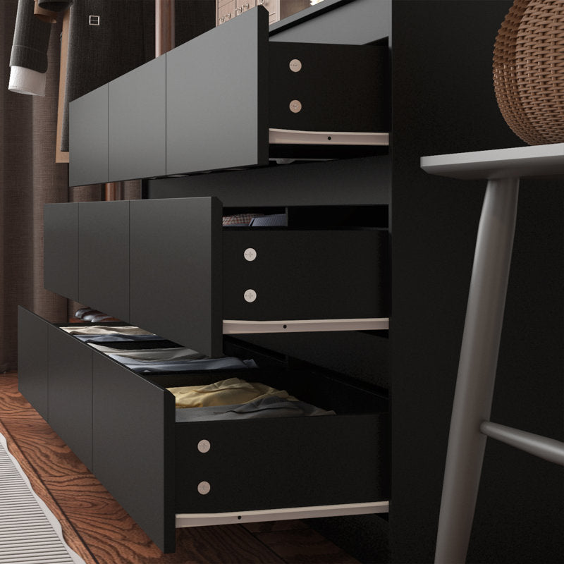 Minimalist Double Dresser with Wide Storage Drawers