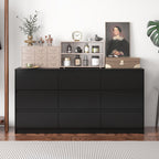 Minimalist Double Dresser with Wide Storage Drawers