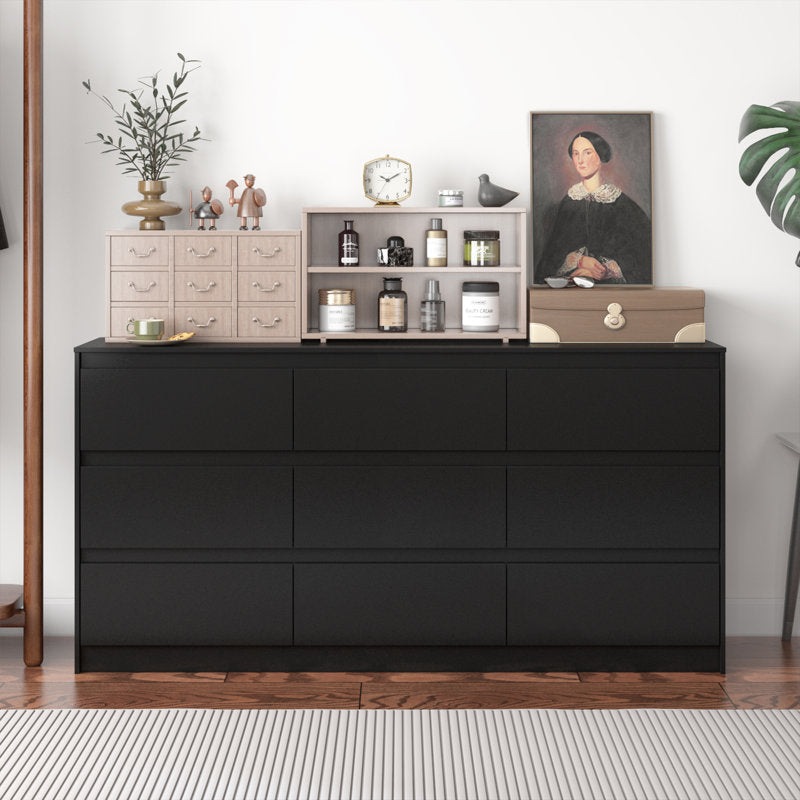 Minimalist Double Dresser with Wide Storage Drawers
