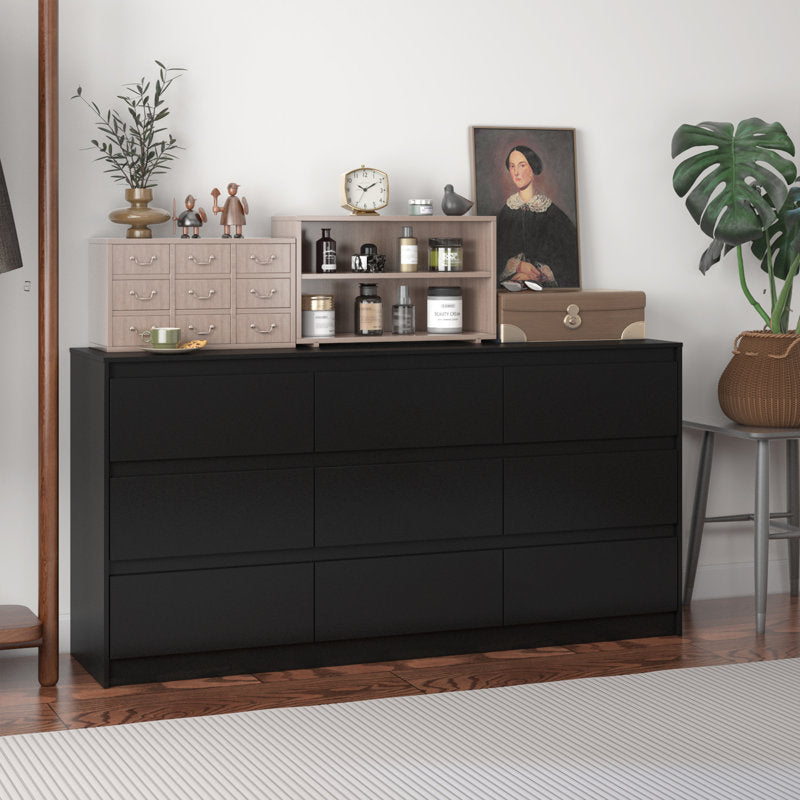 Minimalist Double Dresser with Wide Storage Drawers