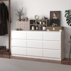 Minimalist Double Dresser with Wide Storage Drawers