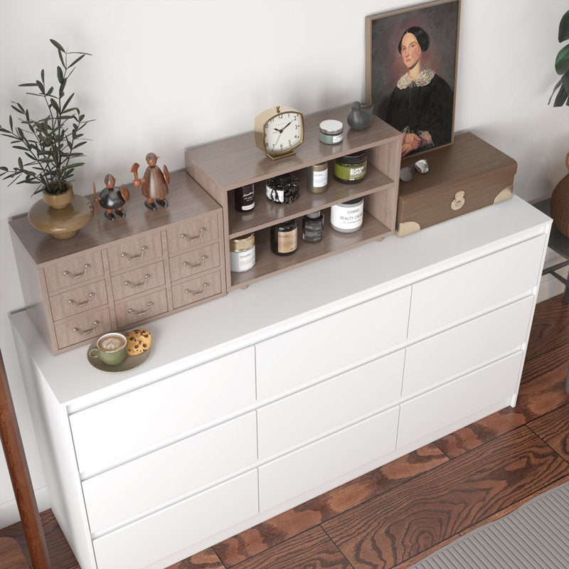 Minimalist Double Dresser with Wide Storage Drawers