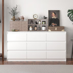 Minimalist Double Dresser with Wide Storage Drawers