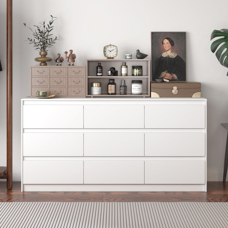 Minimalist Double Dresser with Wide Storage Drawers