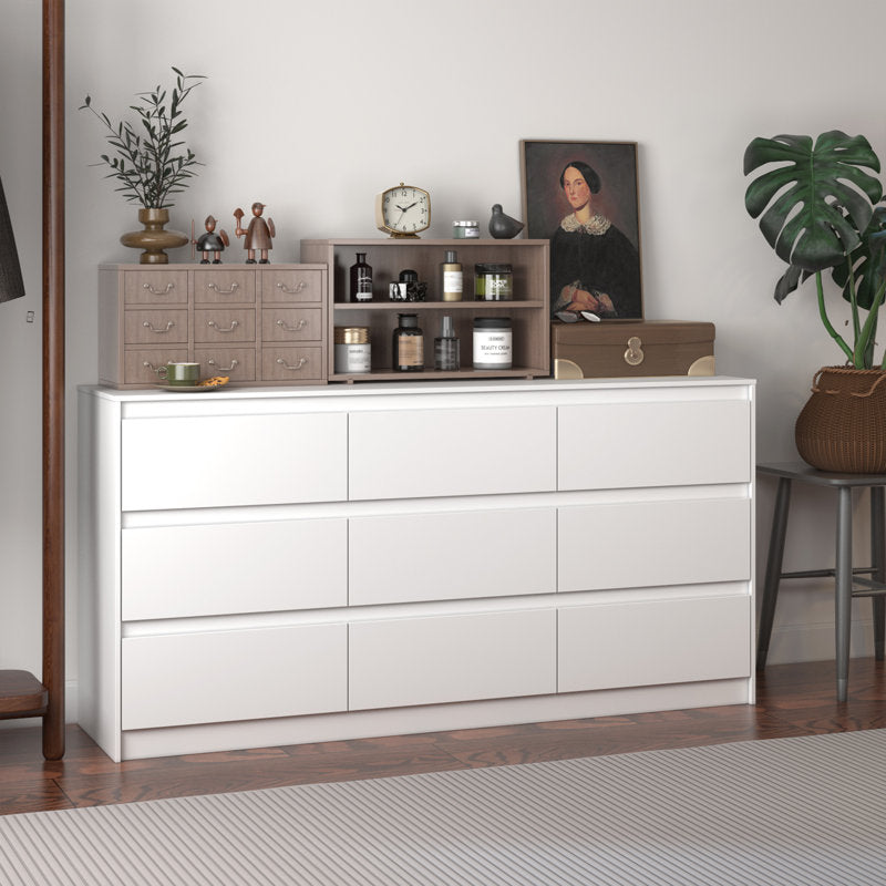 Minimalist Double Dresser with Wide Storage Drawers