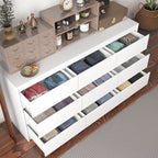 Minimalist Double Dresser with Wide Storage Drawers