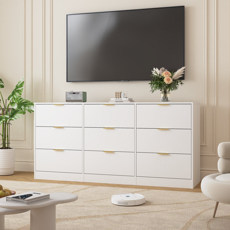 Minimalist Bedroom Dresser with Spacious Drawers and Clean Lines