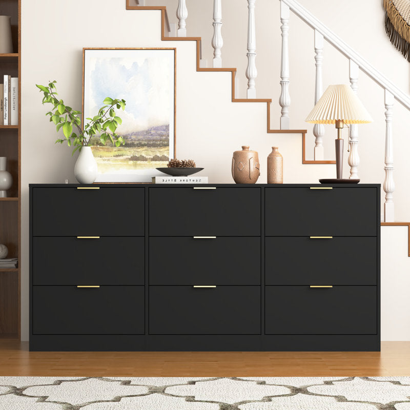 Minimalist Bedroom Dresser with Spacious Drawers and Clean Lines