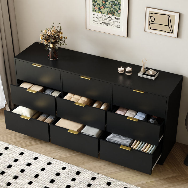Minimalist Bedroom Dresser with Spacious Drawers and Clean Lines