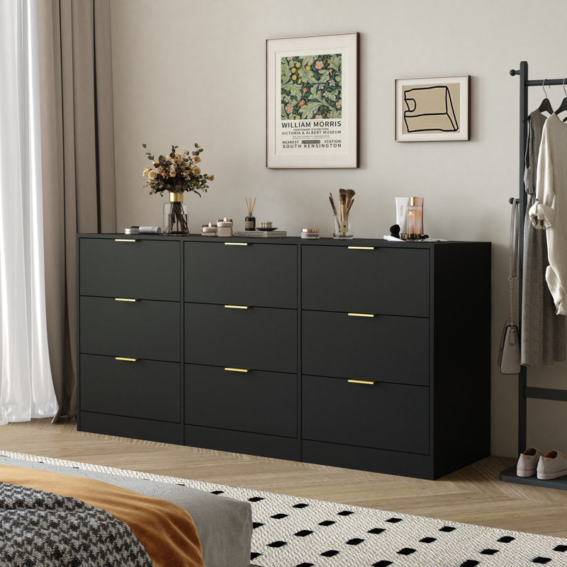 Minimalist Bedroom Dresser with Spacious Drawers and Clean Lines