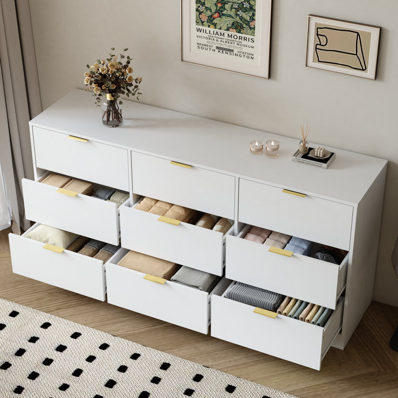 Minimalist Bedroom Dresser with Spacious Drawers and Clean Lines
