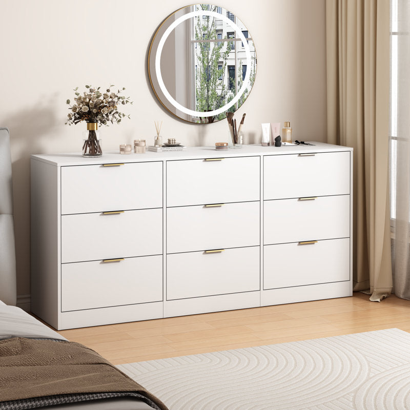 Minimalist Bedroom Dresser with Spacious Drawers and Clean Lines