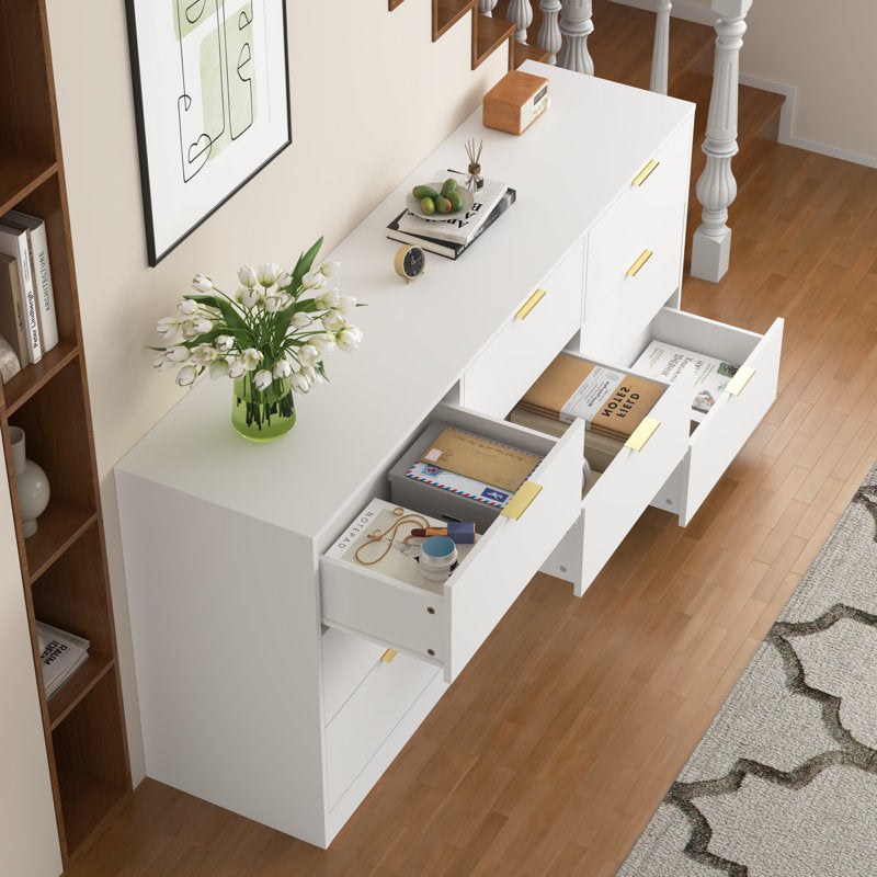 Minimalist Bedroom Dresser with Spacious Drawers and Clean Lines
