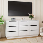 Elegant Bedroom Dresser with Handleless Modern Style
