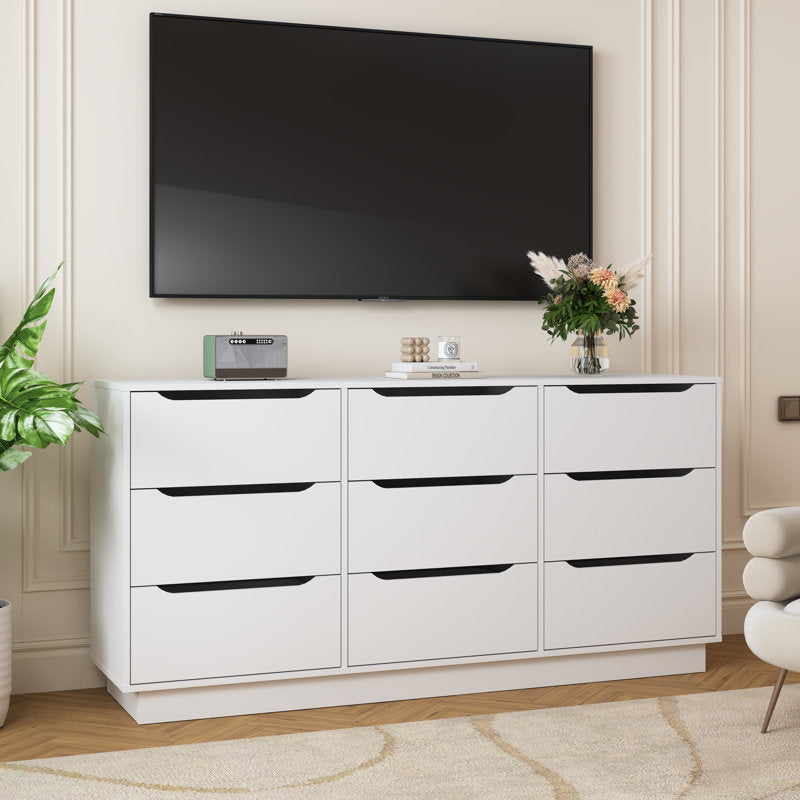 Elegant Bedroom Dresser with Handleless Modern Style