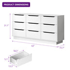 Elegant Bedroom Dresser with Handleless Modern Style