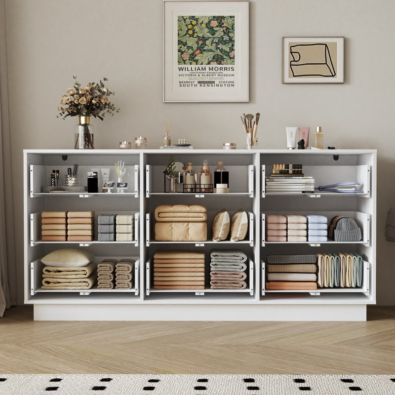 Elegant Bedroom Dresser with Handleless Modern Style