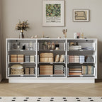 Elegant Bedroom Dresser with Handleless Modern Style