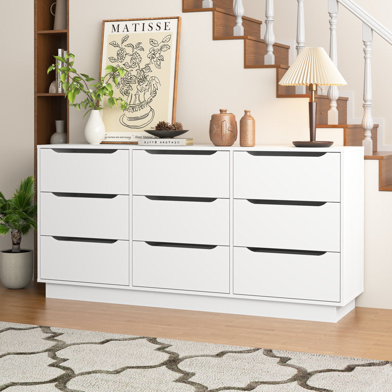 Elegant Bedroom Dresser with Handleless Modern Style