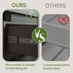 Stylish Storage Dresser with Built-In LED Strip and Sleek Design