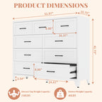 Traditional White Bedroom Dresser with Elegant Panel Design