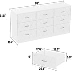 Stylish Bedroom Dresser with Decorative Geometric Panels