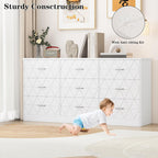 Stylish Bedroom Dresser with Decorative Geometric Panels