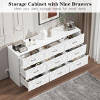 Stylish Bedroom Dresser with Decorative Geometric Panels