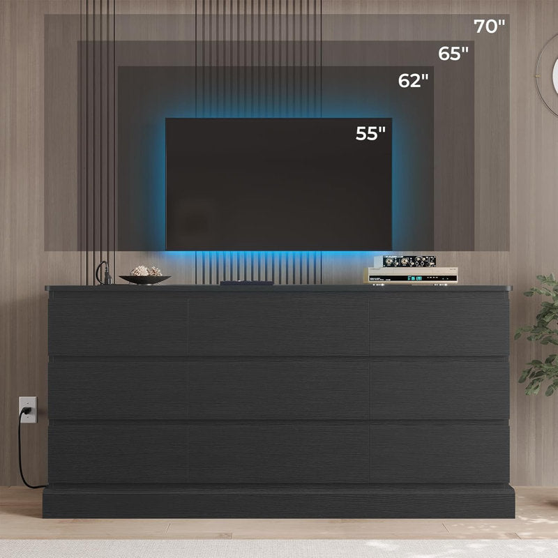 Minimalist Storage Dresser with Sleek Handleless Drawers
