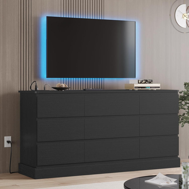 Minimalist Storage Dresser with Sleek Handleless Drawers