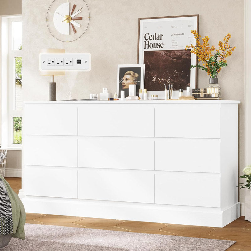 Minimalist Storage Dresser with Sleek Handleless Drawers