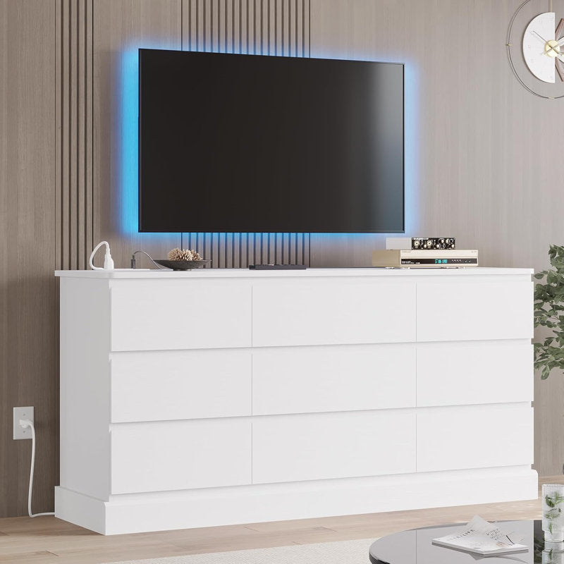 Minimalist Storage Dresser with Sleek Handleless Drawers