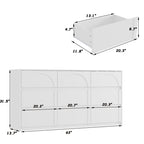 Elegant Bedroom Dresser with Minimalist and Sculpted Front