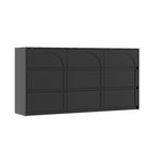 Elegant Bedroom Dresser with Minimalist and Sculpted Front