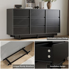 Contemporary Storage Dresser with Clean Lines and Wide Drawers