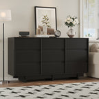 Contemporary Storage Dresser with Clean Lines and Wide Drawers