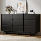 Contemporary Storage Dresser with Clean Lines and Wide Drawers