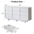 Contemporary Storage Dresser with Clean Lines and Wide Drawers