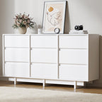Contemporary Storage Dresser with Clean Lines and Wide Drawers