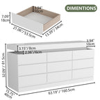 Premium Bedroom Dresser Cabinet with LED Accent Lighting and Elegant Finish
