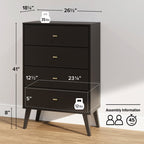 Elegent Storage Cabinet with Mid-Century Style Legs