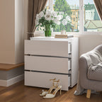 Modern 3-Drawer Dresser with Handle-Free Minimalist Design
