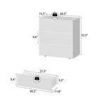 Modern 3-Drawer Dresser with Handle-Free Minimalist Design