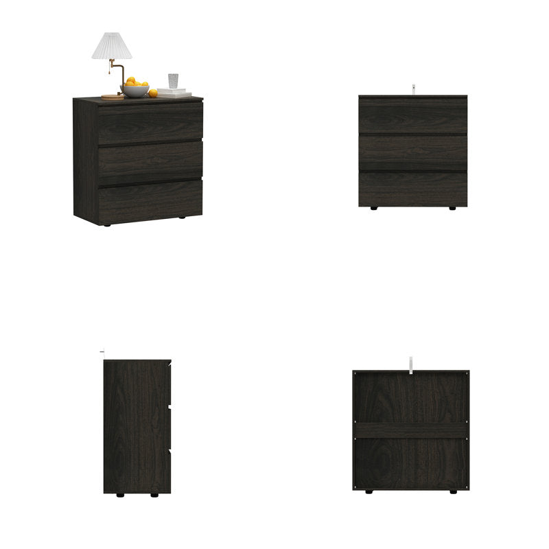 Modern 3-Drawer Dresser with Handle-Free Minimalist Design