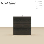 Modern 3-Drawer Dresser with Handle-Free Minimalist Design