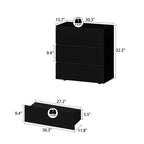 Modern 3-Drawer Dresser with Handle-Free Minimalist Design