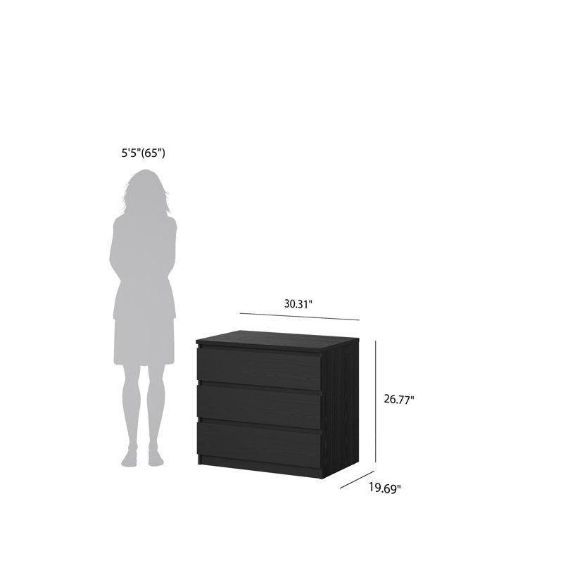 Minimalist Bedroom Dresser with Clean Lines and Spacious Drawers