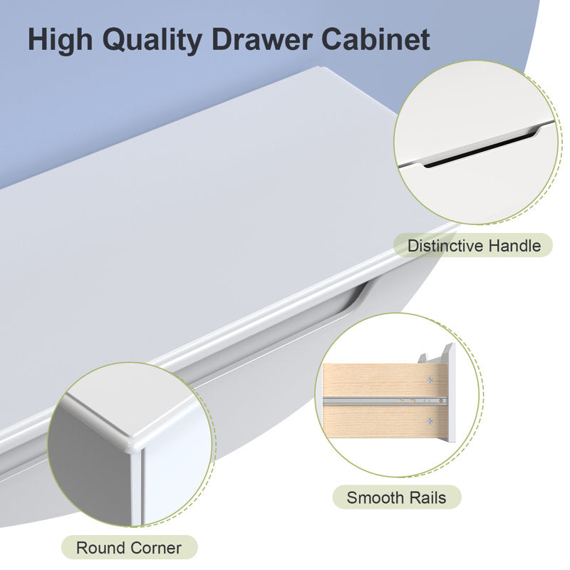 Minimalist Bedroom Dresser with Clean Lines and Spacious Drawers