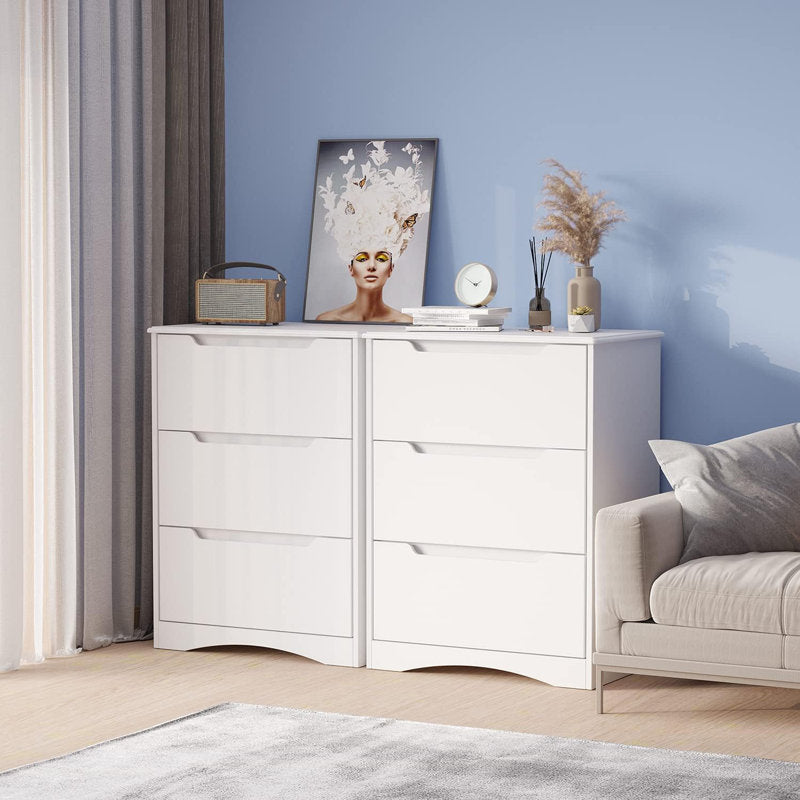Minimalist Bedroom Dresser with Clean Lines and Spacious Drawers